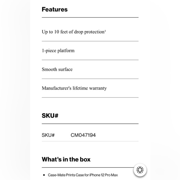 🆕🌶Case Mate iPhone 12 Pro Max case🌶🆕 - Picture 7 of 7